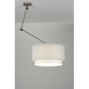 Lumidora Hanglamp 30147 - BERLIN - E27 - Wit - Textiel - ��⌀ 47 cm
