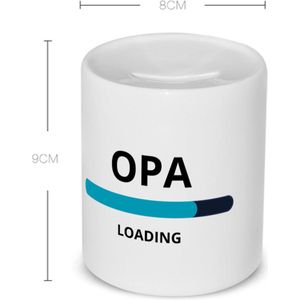 Akyol - opa loading Spaarpot - Opa - ochtendkoffie laden - verjaardagscadeau - verjaardag - cadeau - cadeautje voor opa - opa artikelen - kado - geschenk - gift - 350 ML inhoud