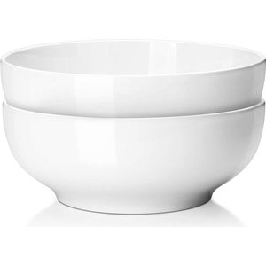 Ramen Bowl Grote Keramische Soepkom - Wit - Serveerkommen - 2.65 liter