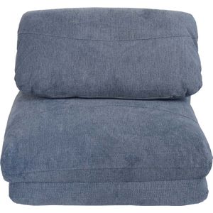 Cosmo Casa - Slaapstoel - Functionele Sofa - Opvouwbare Relaxstoel - Comfortabel Ontwerp - Textiel - Lichtblauw