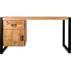 Bureau Britt mangohout 1 deur 1 lade 145 cm - Naturel