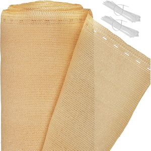 zichtbreeknet - 1,8 x 20 m - HDPE - uv-bestendig - beige
