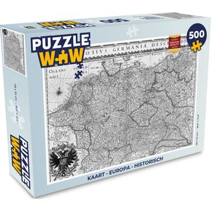 Puzzel Kaart - Europa - Historisch - Legpuzzel - Puzzel 500 stukjes