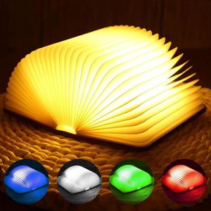 Opvouwbare boekenlamp met 6 kleurmodi - USB-oplaadbaar - Sfeerverlichting voor kinderen - Bedlampje voor ouders - Huisdecoratie