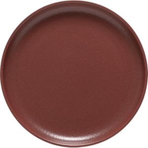 Costa Nova - servies - ontbijtbord Pacifica rood - aardewerk - set van 2 - rond 23 cm