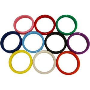 Ballon gewicht in de vorm van een ring, verschillende kleuren per 50 stuks