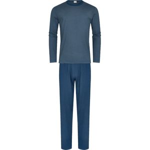 Mey - Nachtkleding Lang Strepen Blauw - Heren - Maat 52 - Modern-fit