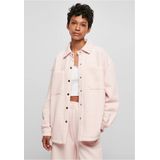 Urban Classics - Quilted Sweat Overshirt Blouse - M - Roze