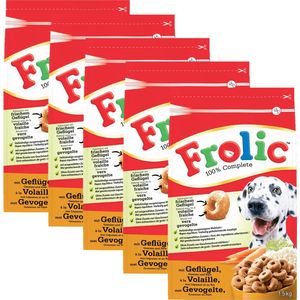 Frolic Compleet - Hondenbrokken - Gevogelte - 5 x 1.5 kg