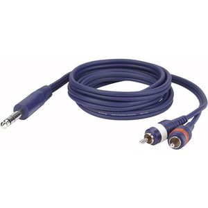 DAP Audio DAP kabel, Jack stereo - 2 x RCA (tulp), 150cm Home entertainment - Accessoires