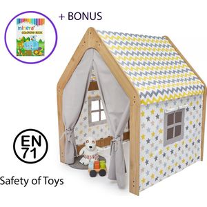 Tipi tent - Speeltent - Speeltent meisjes jongens - Speelhuisje - Speelhuisje binnen - Stevige Speeltent - Kids Play House