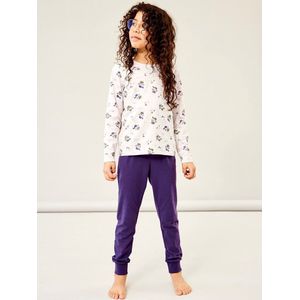 Name it meisjes pyjama - Lila fairytale - 140 - Paars.