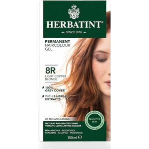Herbatint 8R Licht Koper Blond - Haarverf - Permanente vegan haarkleuring - 8 plantenextracten - 150 ml