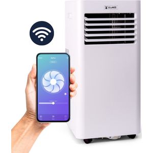 BluMill Smart Airco - Mobiele Airco met Wifi - 9000 BTU - Airconditioning - Geschikt voor Ontvochtiging - op Wieltjes - incl. Raamafdichting Kit