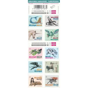 Bpost - Dieren - 10 postzegels tarief 1 - Verzending België - Mythische wezens