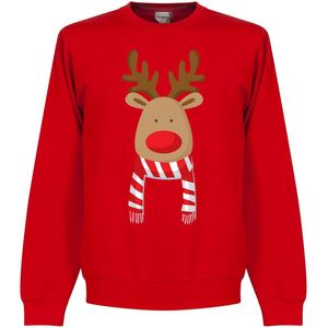 Christmas Reindeer Scarf Sweater - S