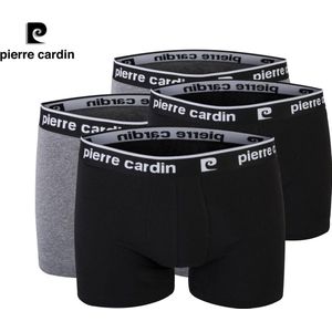 Pierre Cardin - Heren Onderbroeken 4-Pack - 95% Katoen - Boxershort - Combo Grijs/Zwart - Maat L