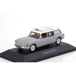 Citroen ID Break Ambulance 1962 (Grijs) (15cm) 1/43 Atlas - Modelauto - Schaalmodel - Model auto - Miniatuurautos - Miniatuur auto
