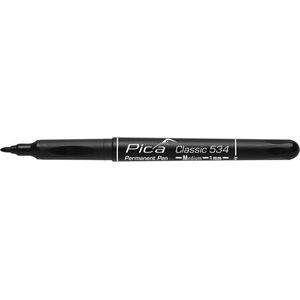 Pica 534/46-10 Classic Permanent Pen - Rond - Zwart - 1,0mm (10st)