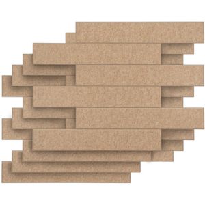 Dutchvilt akoestische wandtegels - Dutchvilt D119 - Beige - 4 stuks 80 x 60 cm - Volledig Nederlands product - Gerecycled PET-Vilt - Maak je eigen akoestische wand