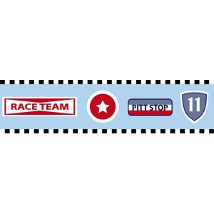 behang rand race team hemels blauw - 174901 ESTAhome