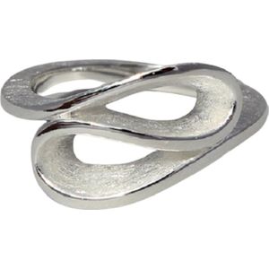 Schitterende Zilveren Brede Ring Infinity Oneindigheid 17.25 mm. (maat 54)