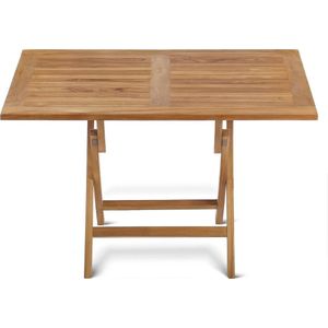 Inklapbare Teak Tuintafel | 120 x 70 x 75 cm