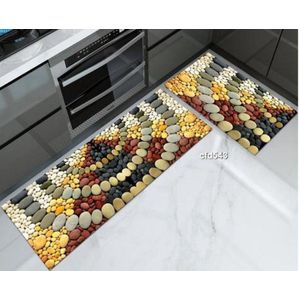 keukenloper 1 stuk - keuken tapijt - 65x 180 keukenmat -keukentapijt keukenloper- antislip - 7mm dik -Vloerkleden - Keuken Tapijt - Keukenmat - vloerkleed