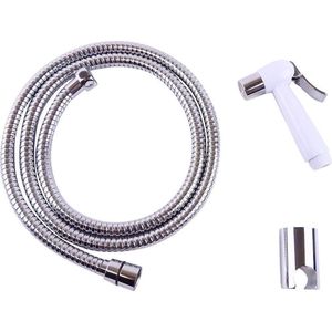 WillieJan Knijp handdouche Set HD036 – ABS – Wit met Chroom – Sprayer, Slang en Ophangbeugeltje