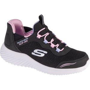 Skechers Slip-Ins: Bounder - Simple Cut 303585L-BLK, voor meisje, Zwart, Sneakers,Sportschoenen, maat: 27