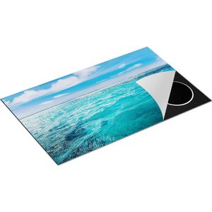 Chefcare Inductie Beschermer Blauwe Caribische Zee Water - 85x52 cm - Afdekplaat Inductie - Kookplaat Beschermer - Inductie Mat