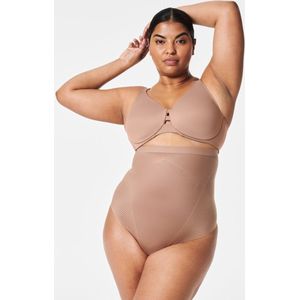 Thinstincts 2.0 High-Waisted Thong | Dark Nude