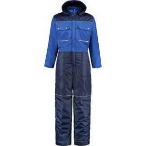 EM Workwear Winteroverall pol/kat blauw/navy Maat 44