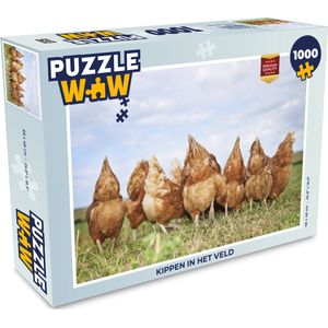 Puzzel Kippen in het veld - Legpuzzel - Puzzel 1000 stukjes volwassenen