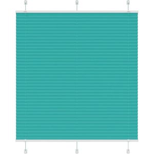 vidaXL - Plissé - rolgordijn - 120x150cm - stofbreedte - 119,4cm - petrol - groen