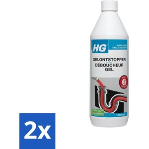 HG - Gelontstopper - Gebruiksklaar - Bruist & Spat Niet - 1L - Voordeelverpakking - 2 stuks