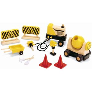 Speelgoed | Wooden Toys - Wegwerkers Materieel Pintoy (07571)