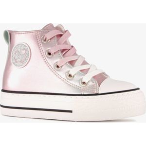 Blue Box hoge meisjes sneakers metallic roze - Maat 28