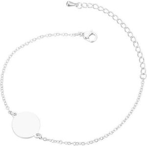 24/7 Jewelry Collection Cirkel Armband - Zilverkleurig
