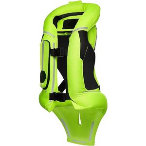 Motorfiets Airbag Vest, Geavanceerd Airbagsysteem, Reflecterende Veiligheid, HQ-003 Groen, XXXL.