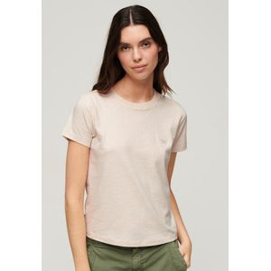 Superdry Essential Logo 90´s T-shirt Met Korte Mouwen Beige S Vrouw