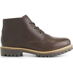 Travelin' Tovgard Heren leren Halfhoge veterschoenen - Donkerbruin leer - Maat 42