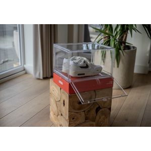 SneakerStack® Sneakerbox Transparant – 1 Pack – Stofvrij & Stapelbaar – Magnetisch Deurtje – Beschermt tegen Stof & Vocht