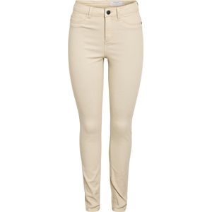 NOISY MAY NMCALLIE HW SKINNY JEANS OATMEAL S* Dames Jeans - Maat W30 X L34