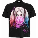 Spiral Harley Quinn Unisex Tshirt -S- MAD LOVE Zwart
