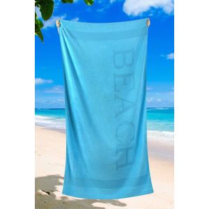 Droomtextiel Bora strandlaken - Handdoek 100x180 cm - Heerlijk Zacht - Poly Velours