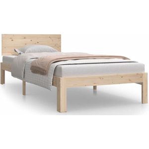 vidaXL - Bedframe - massief - grenenhout - 90x200 - cm