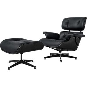 Crossover Retail® - Fauteuil - Memory Foam - Loungeset - Ergonomische Zithouding - Relaxstoel - RelaxFauteuil - 360° - Lounge stoel - Zwart