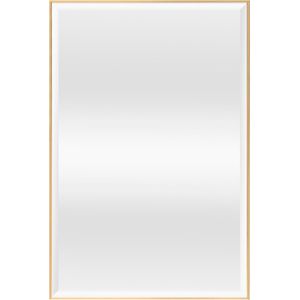 Rechthoekige Spiegel Nora - Hangspiegel - 91,8x61,8cm - Goudkleurig - Snel te monteren - Luxe uitstraling