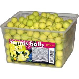 Fizzy Balls Kauwgom Tennisballen in Blik - 1.00kg Blik